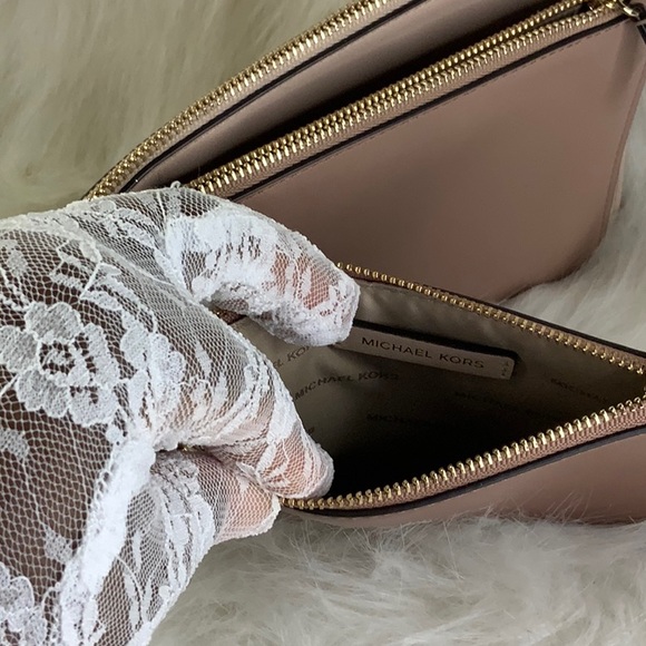Michael KORS blush/nude Trio Leather Wristlets (NWOT) - Picture 8 of 16